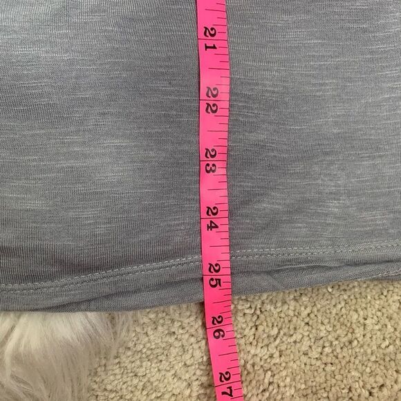 Gray BluHeaven Racerback Tank Top, Flower Back Size L - Picture 11 of 12